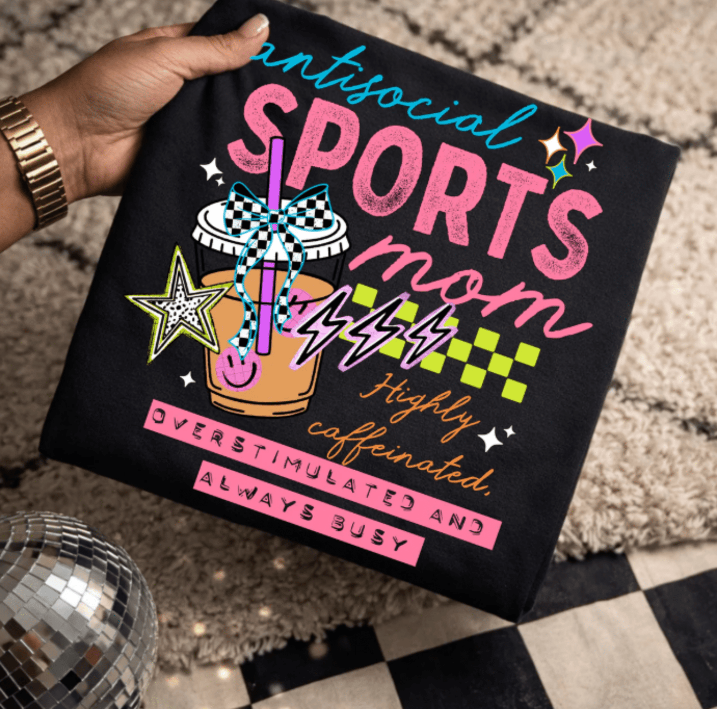 RTS ANTISOCIAL SPORTS MOM DTF DIRECT TO FILM transfers ADULT 10X11.5 - Do it yourself Transfers