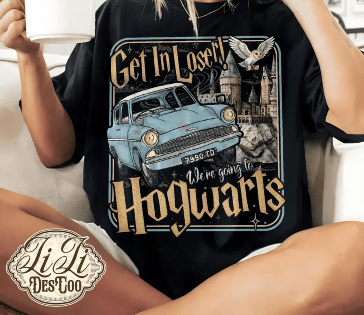 RTS GET IN LOSER WERE GOING TO HOGWARTS DTF DIRECT TO FILM transfers ADULT 10.5X11.5 - Do it yourself Transfers