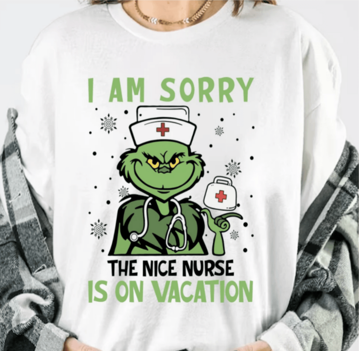RTS I AM SORRY THE NICE NURSE IS ON VACATION DTF DIRECT TO FILM transfers ADULT 10.5X11.5 - Do it yourself Transfers