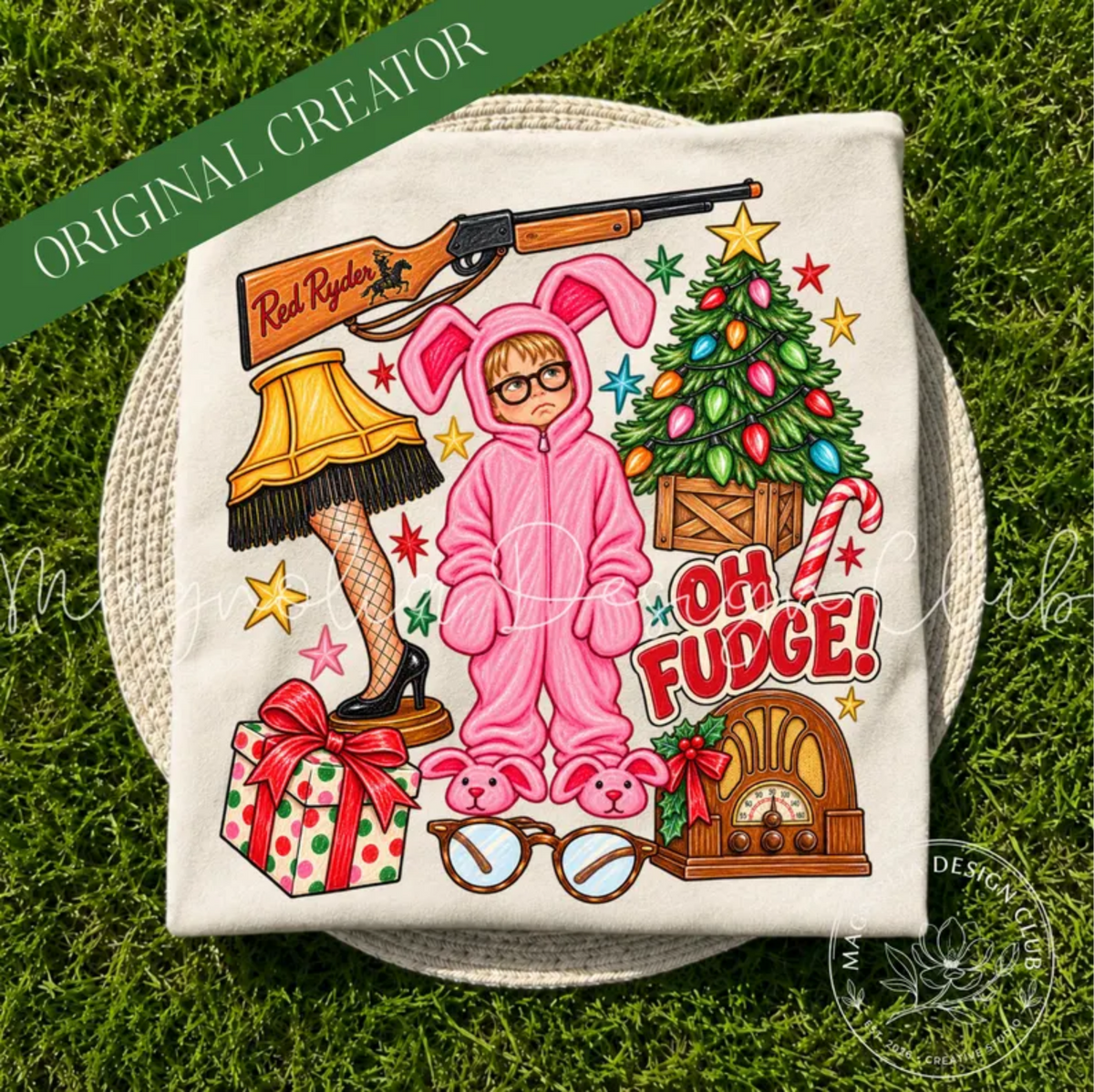 RTS OH FUDGE RED RYDER DTF DIRECT TO FILM transfers ADULT 10.5X11.5 - Do it yourself Transfers