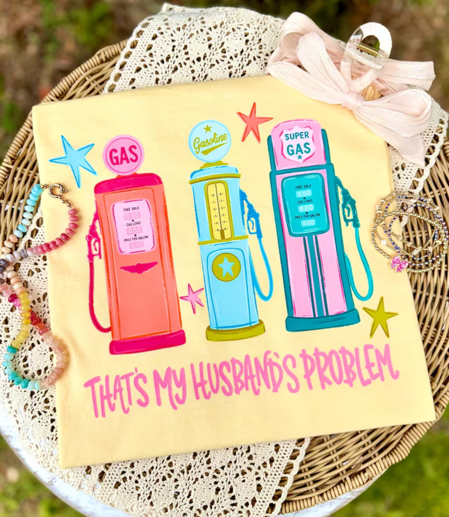 RTS THATS MY HUSBANDS PROBLEM GAS DTF DIRECT TO FILM transfers ADULT 10X11.5 - Do it yourself Transfers