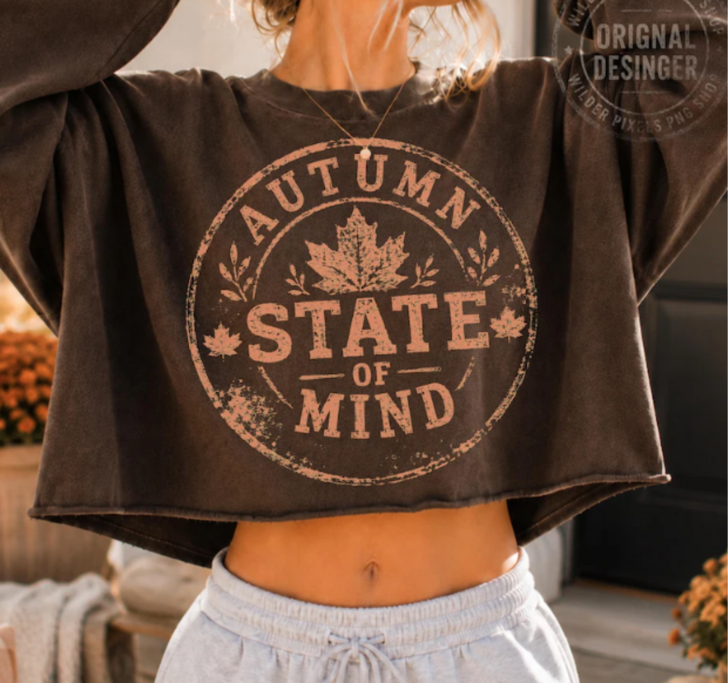 RTS AUTUMN STATE OF MIND DTF DIRECT TO FILM transfers ADULT 10.5X11.5