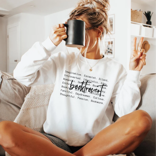 BOOKTROVERT LETTERS SINGLE COLOR BLACK DTF TRANSFER PRINT TO ORDER 725