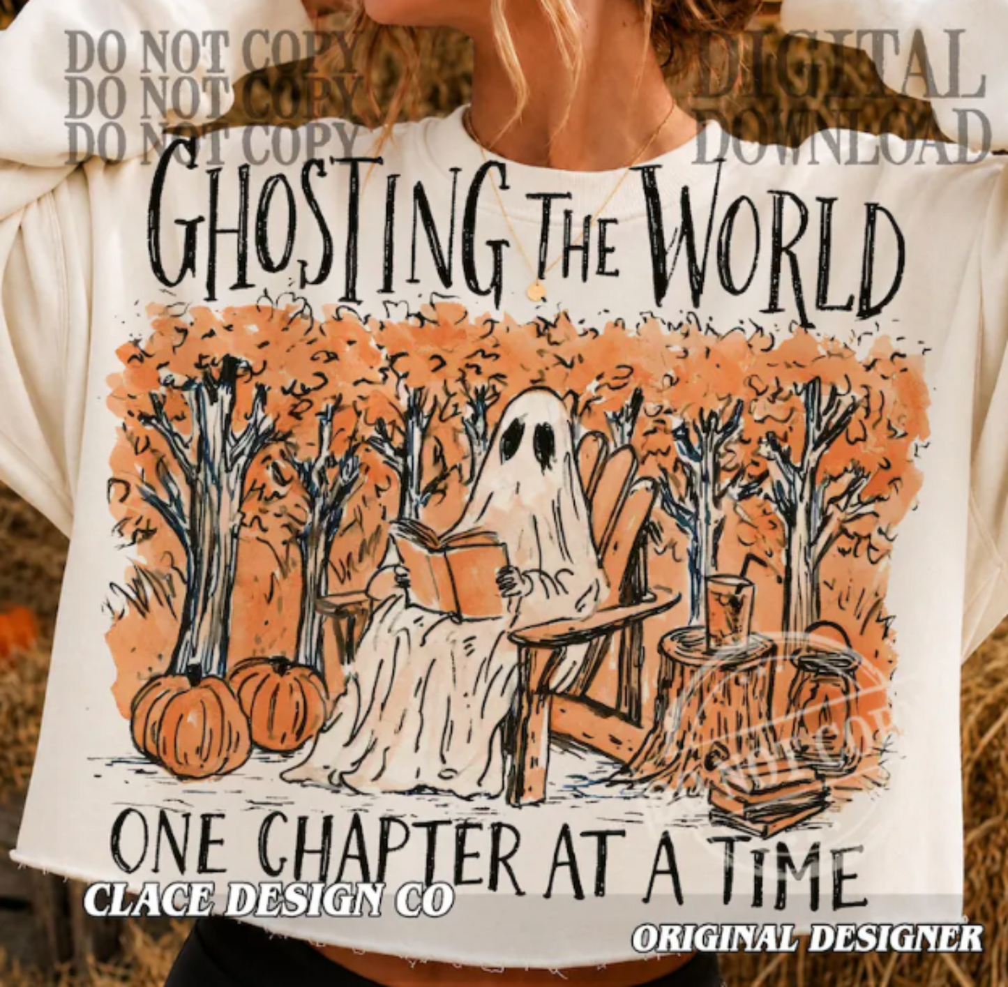 RTS GHOSTING THE WORLD ONE CHAPTER AT A TIME BOOK DTF DIRECT TO FILM transfers ADULT 10.5X11.5
