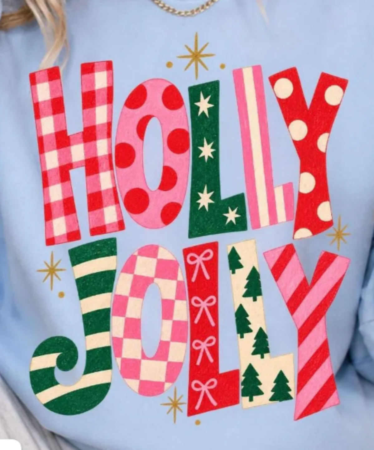 RTS HOLLY JOLLY CHRISTMAS DTF DIRECT TO FILM transfers ADULT 10.5X11.5