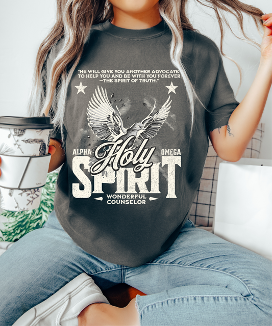 RTS Holy Spirit alpha omega BIRD MATTE BREATHABLE CLEAR FILM SCREEN PRINT TRANSFER ADULT 10X12