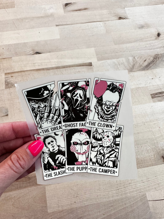 Halloween gang cards   SIZE  DTF TRANSFERPRINT TO ORDER