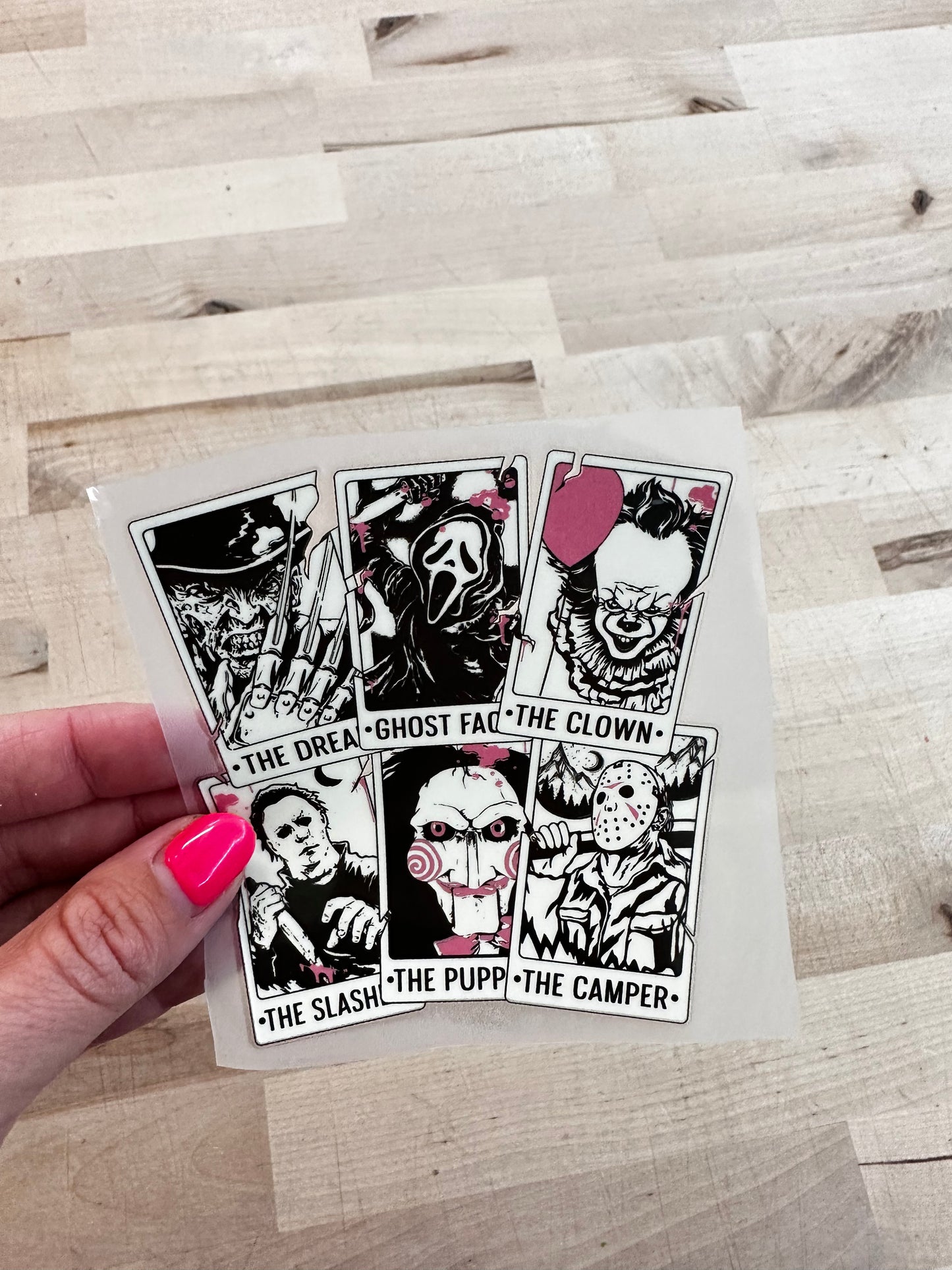 Halloween gang cards   SIZE  DTF TRANSFERPRINT TO ORDER