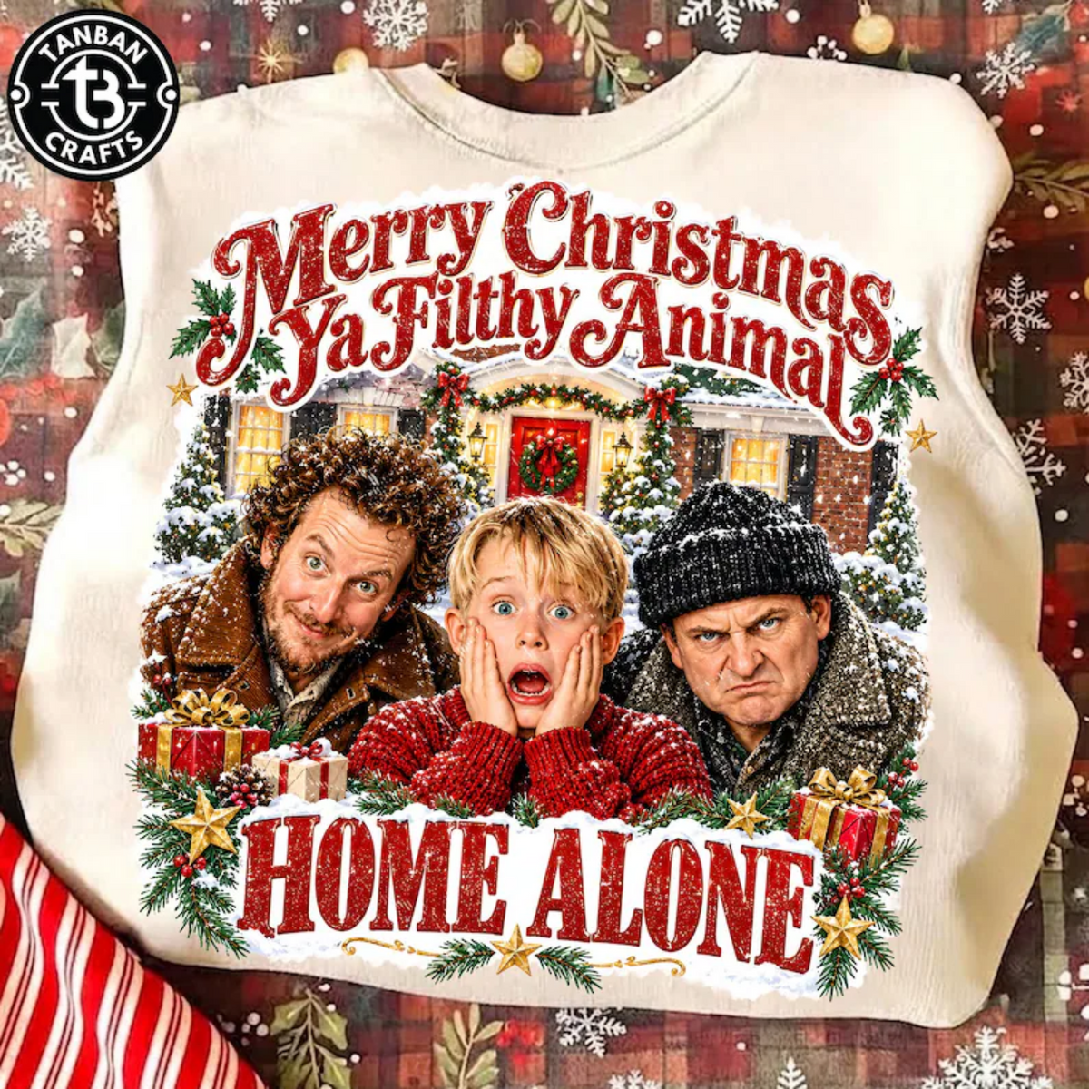 RTS MERRY CHRISTMAS YA FILTHY ANIMAL DTF DIRECT TO FILM transfers ADULT 10.5X11.5