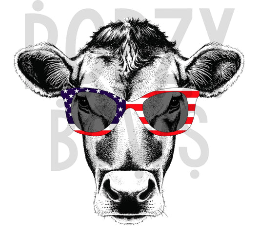 america cow png Digital Download Instand Download - Do it yourself Transfers