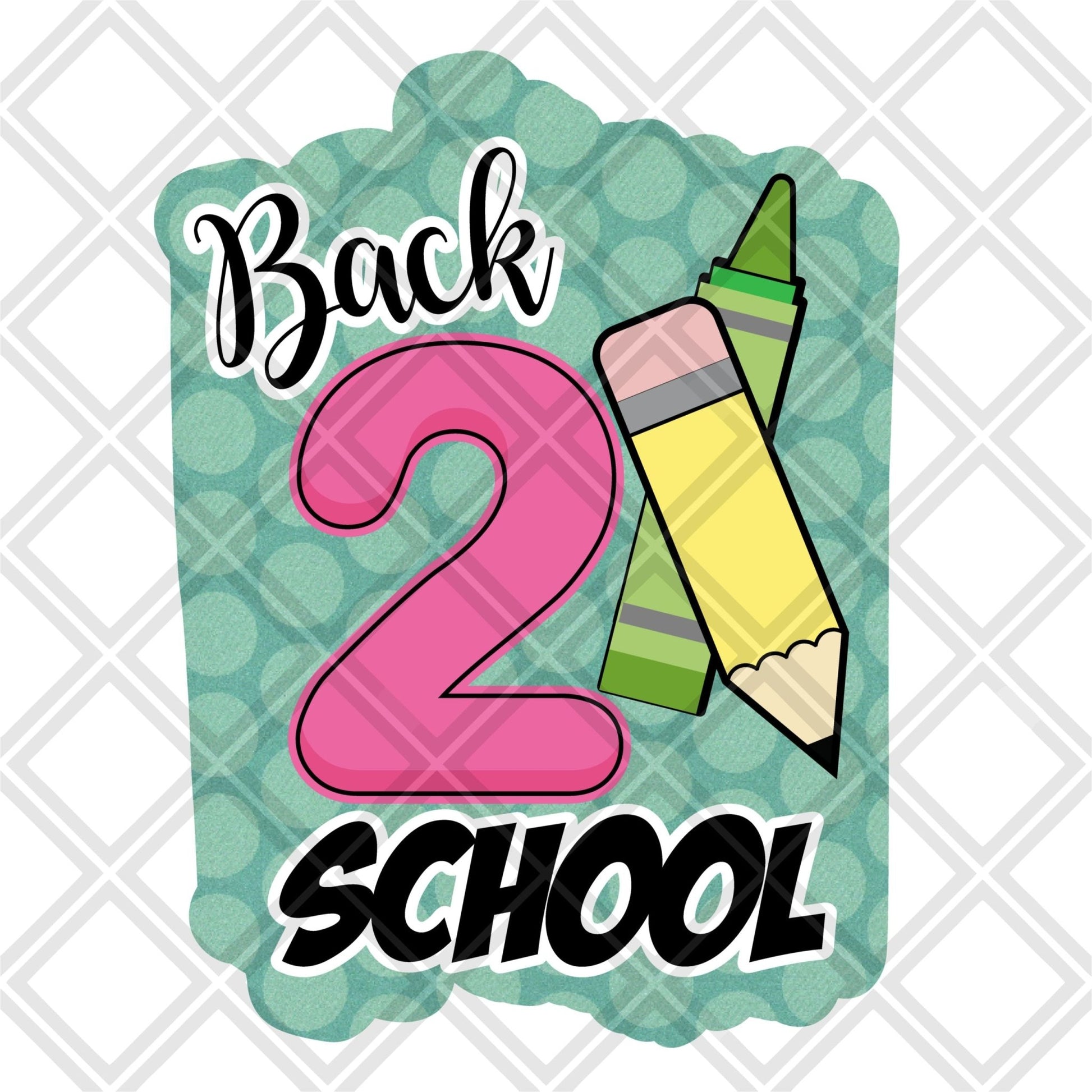 Back two School pencil frame DTF TRANSFERSPRINT TO ORDER - Do it yourself Transfers