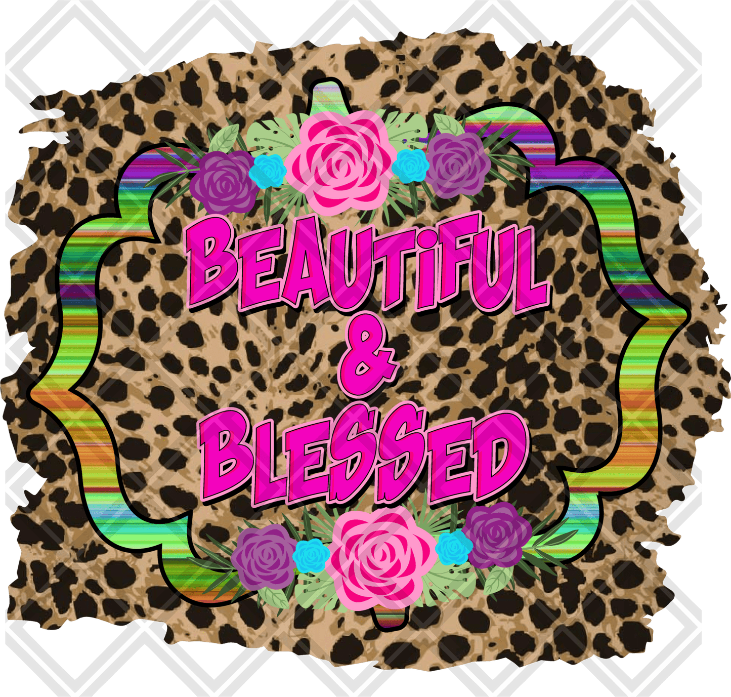 BEAUTIFUL and blessed leopard TRANSFERPRINT TO ORDER - Do it yourself Transfers