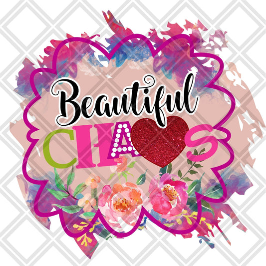 Beautiful Chaos DTF TRANSFERPRINT TO ORDER - Do it yourself Transfers