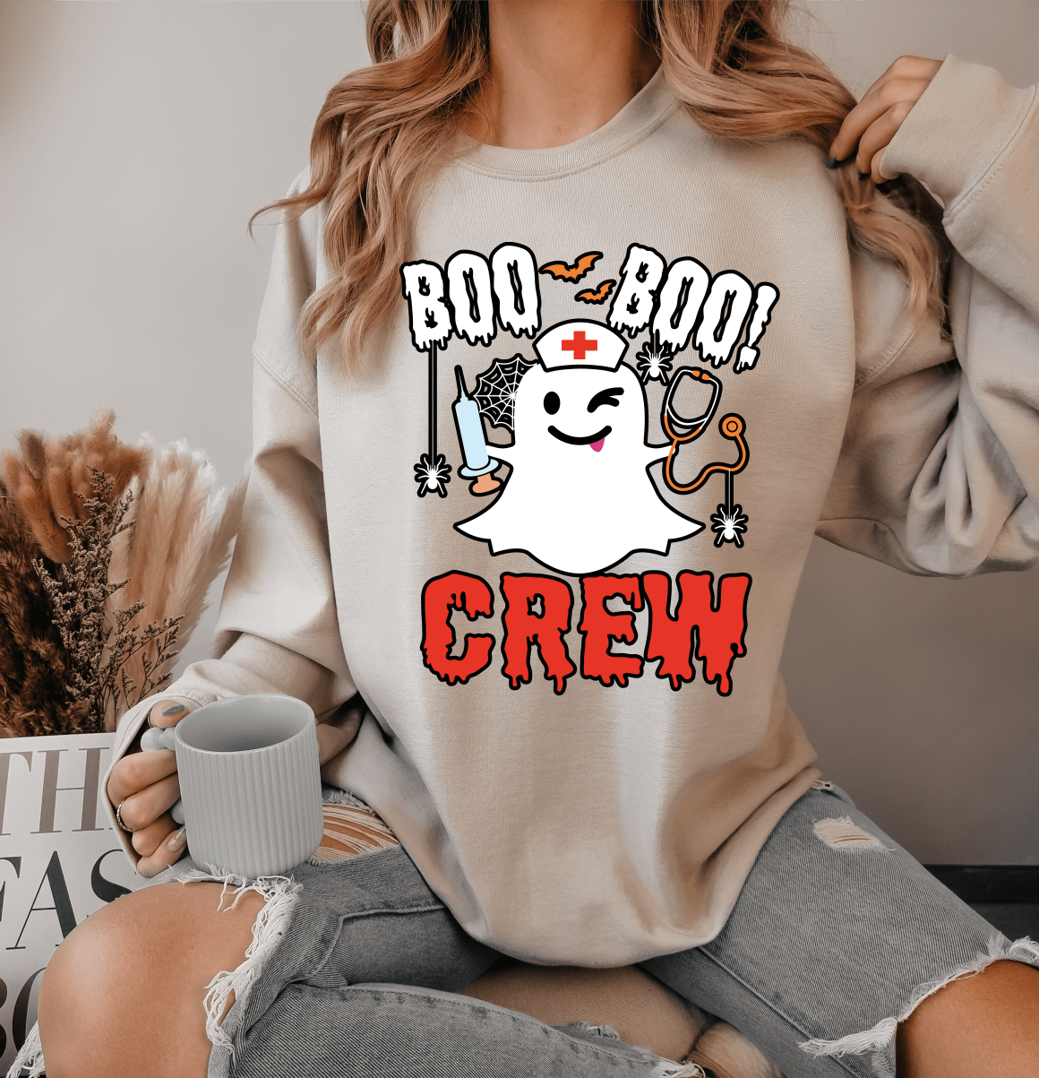 Boo boo crew nurse ADULT DTF TRANSFERPRINT TO ORDER - Do it yourself Transfers