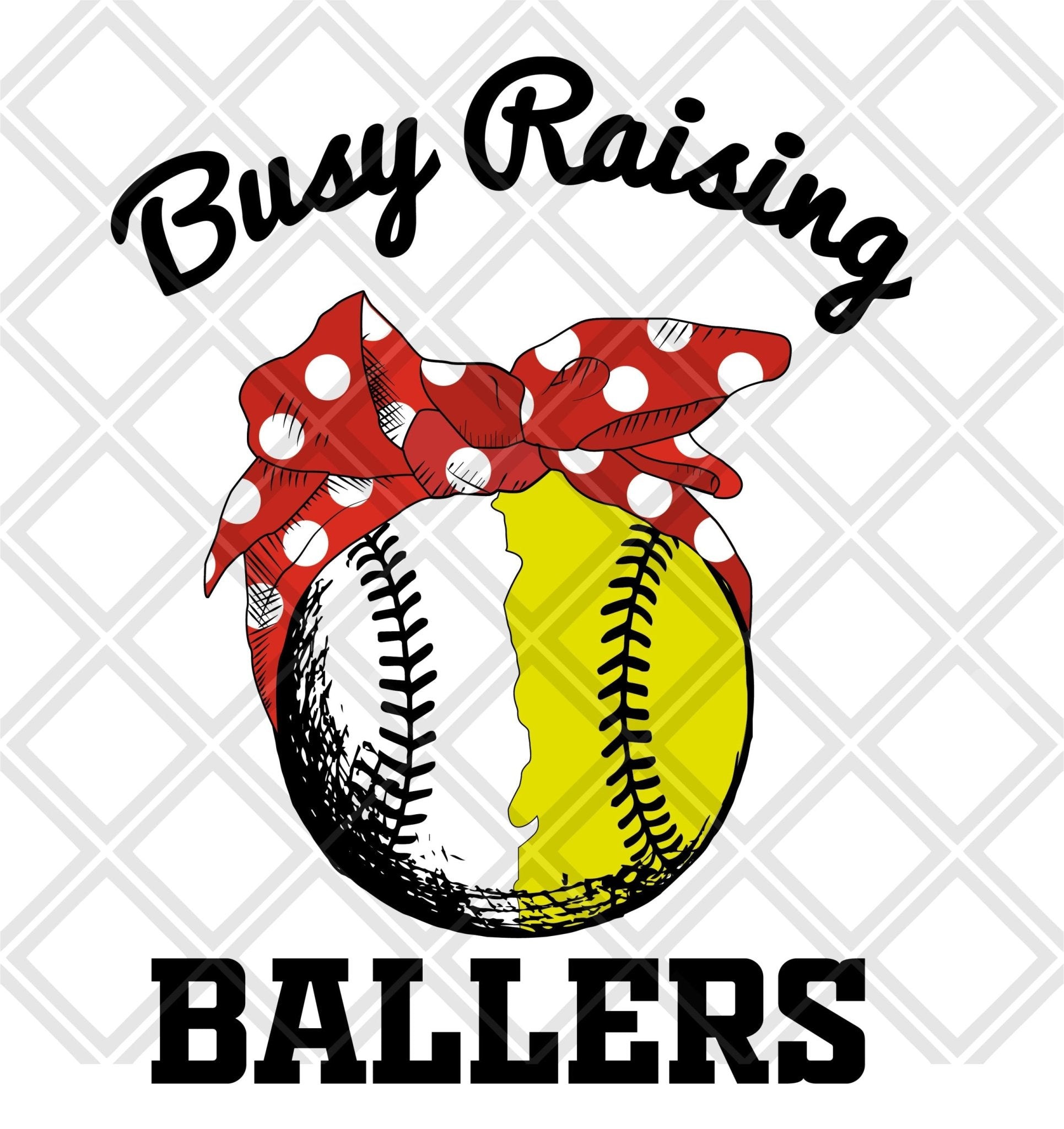 busy raising ballers SOFTBALL BASEBALL png Digital Download Instand Download - Do it yourself Transfers