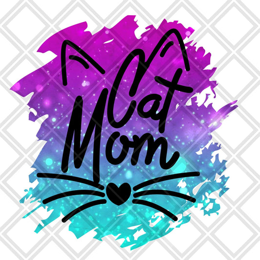 cat mom frame DTF TRANSFERPRINT TO ORDER - Do it yourself Transfers