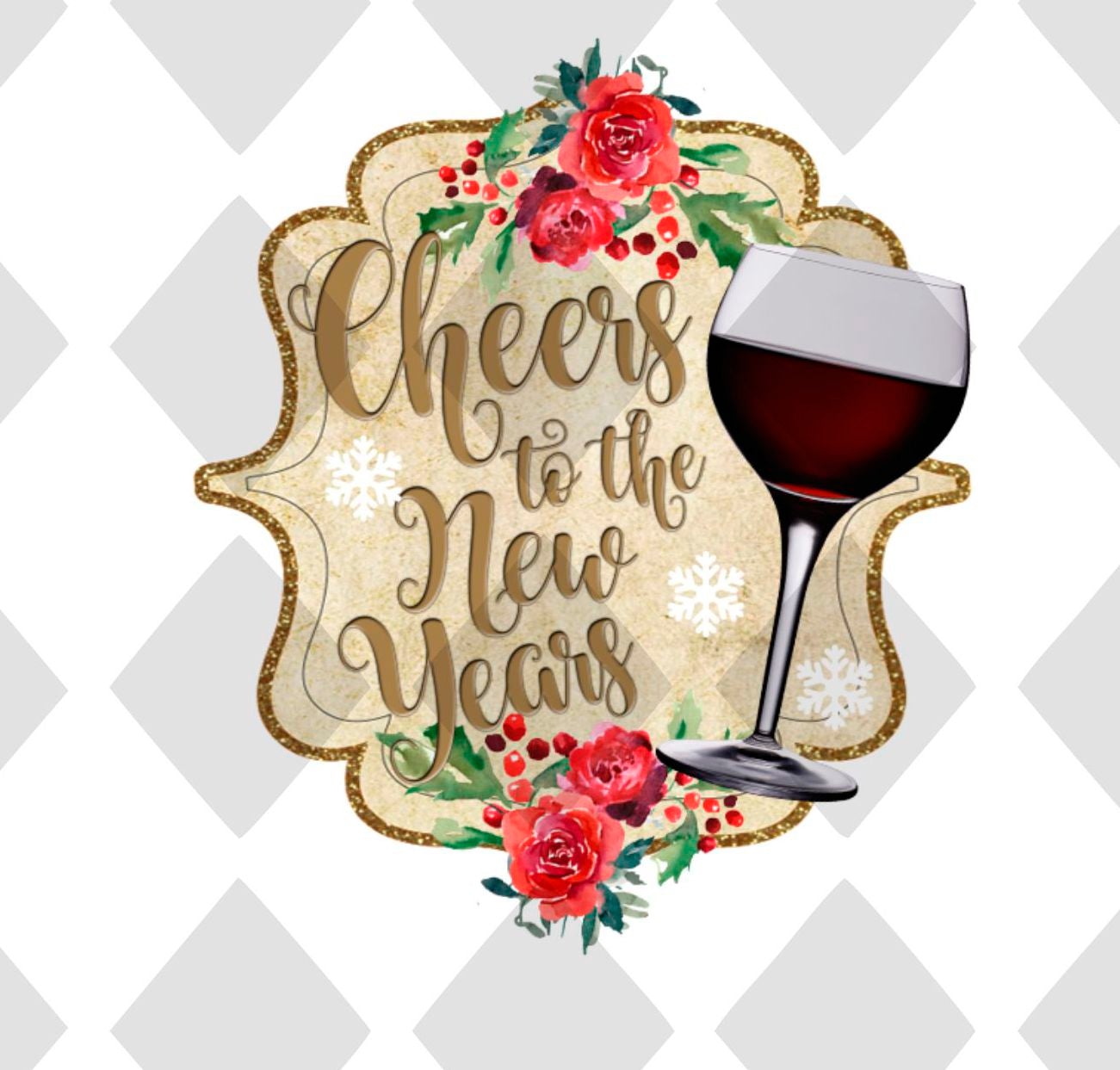 cheers to the new years png Digital Download Instand Download - Do it yourself Transfers