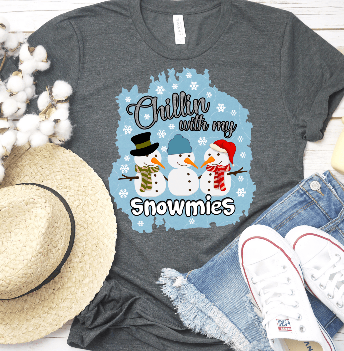 Chillin with my Snowmies Snowman frame png Digital Download Instand Download - Do it yourself Transfers