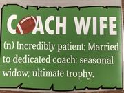 Coach wife football definition png Digital Download Instand Download - Do it yourself Transfers
