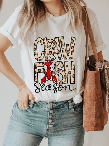 Crawfish season Mardi gras lobster craw fish size ADULT DTF TRANSFERPRINT TO ORDER - Do it yourself Transfers