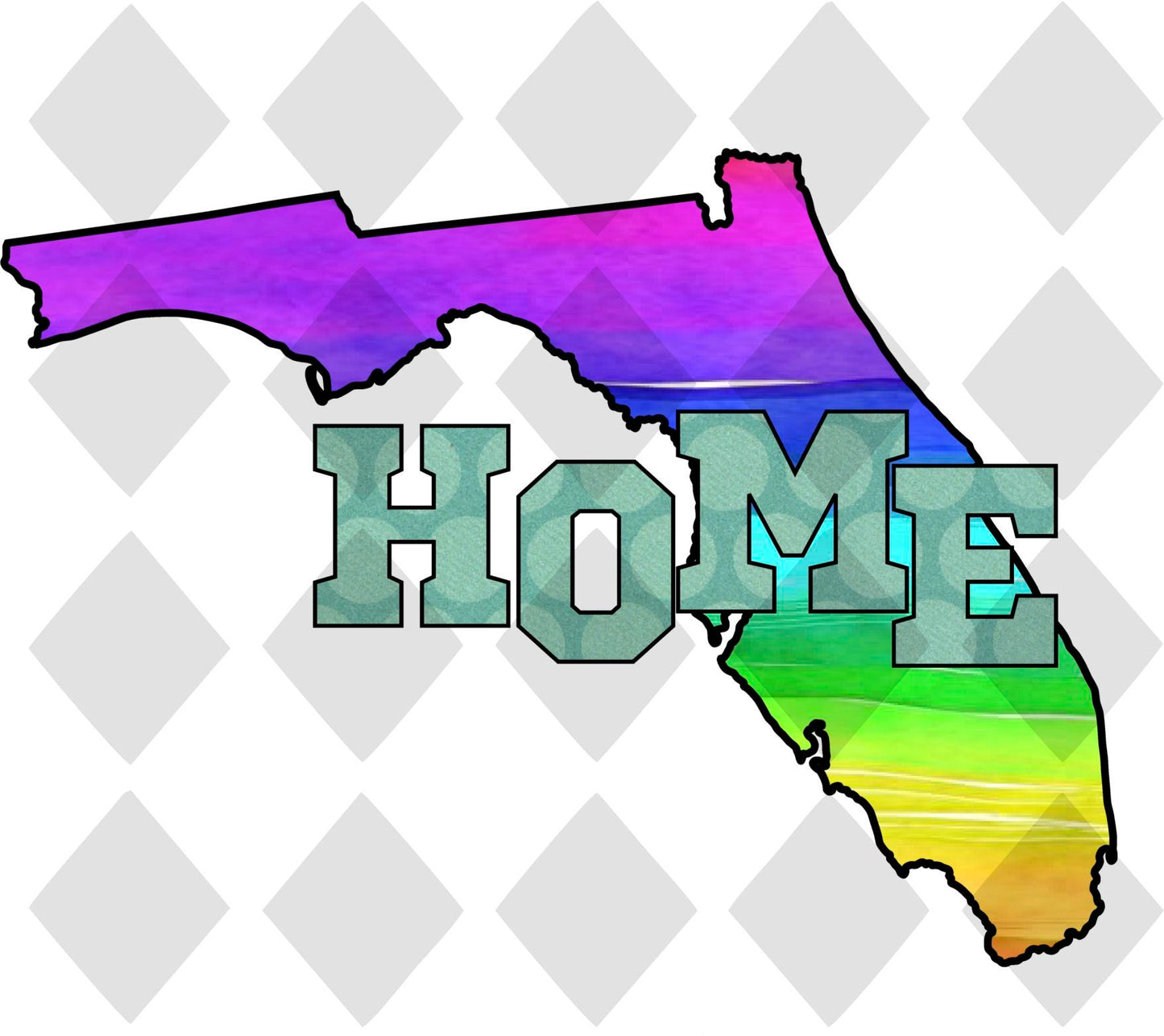 Florida STATE HOME png Digital Download Instand Download - Do it yourself Transfers