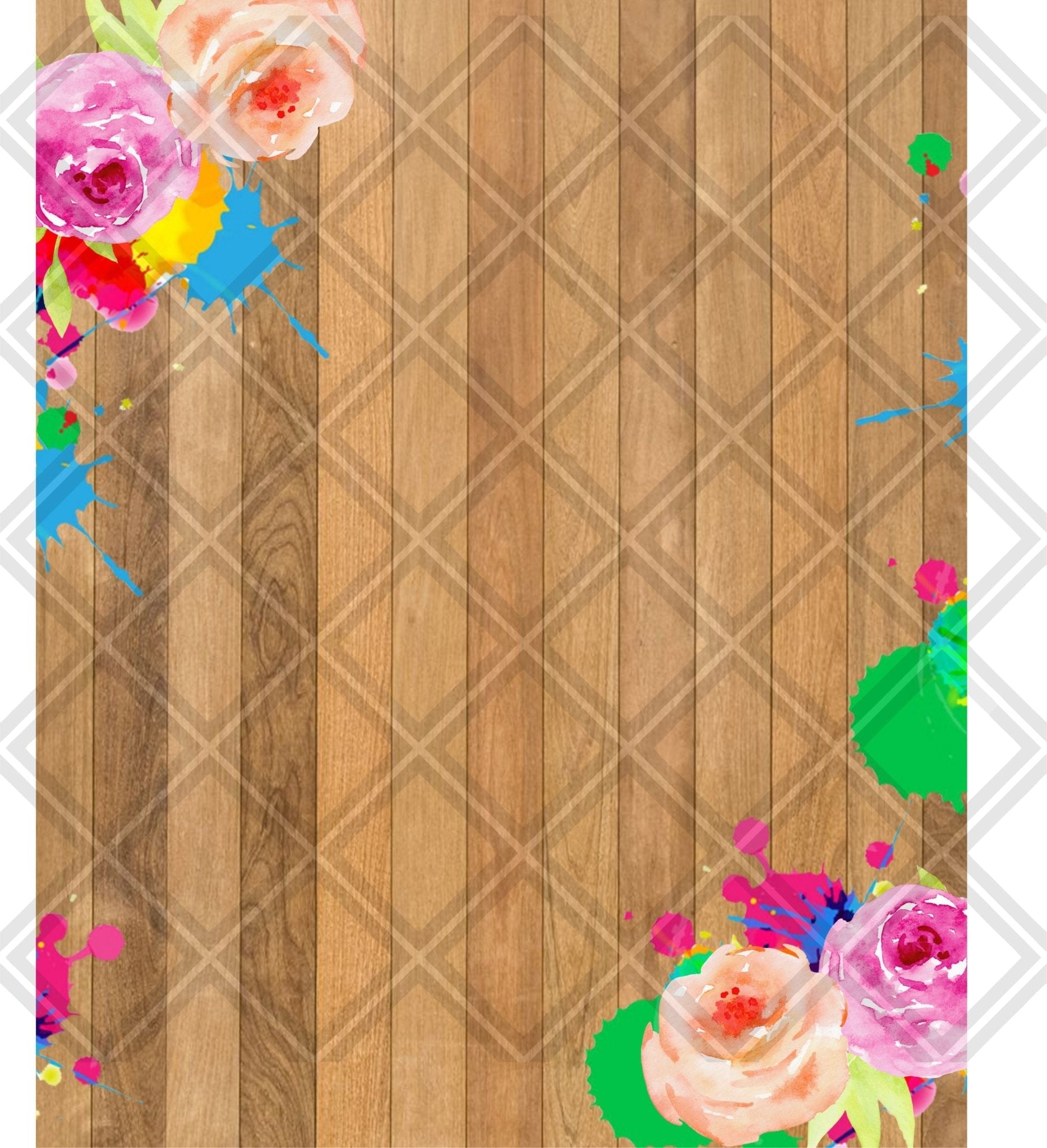 frame 01 blank flowers multicolor png Digital Download Instand Download - Do it yourself Transfers