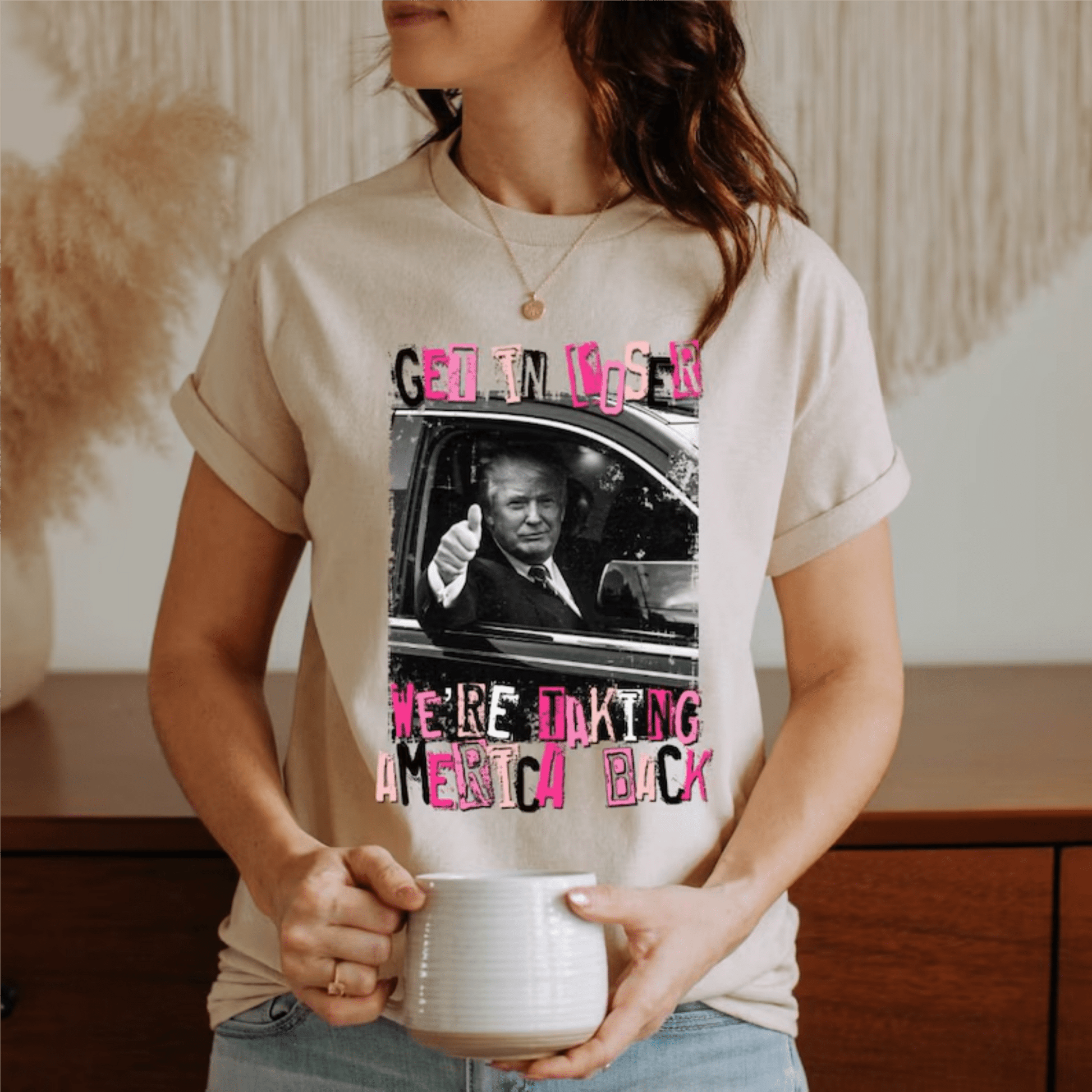 Get In Loser Trump DTF size DTF TRANSFERPRINT TO ORDER - Do it yourself Transfers