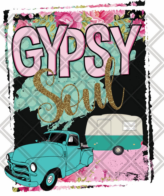 GYPSY SOUL TRAILER TRUCK Digital Download Instant Download - Do it yourself Transfers