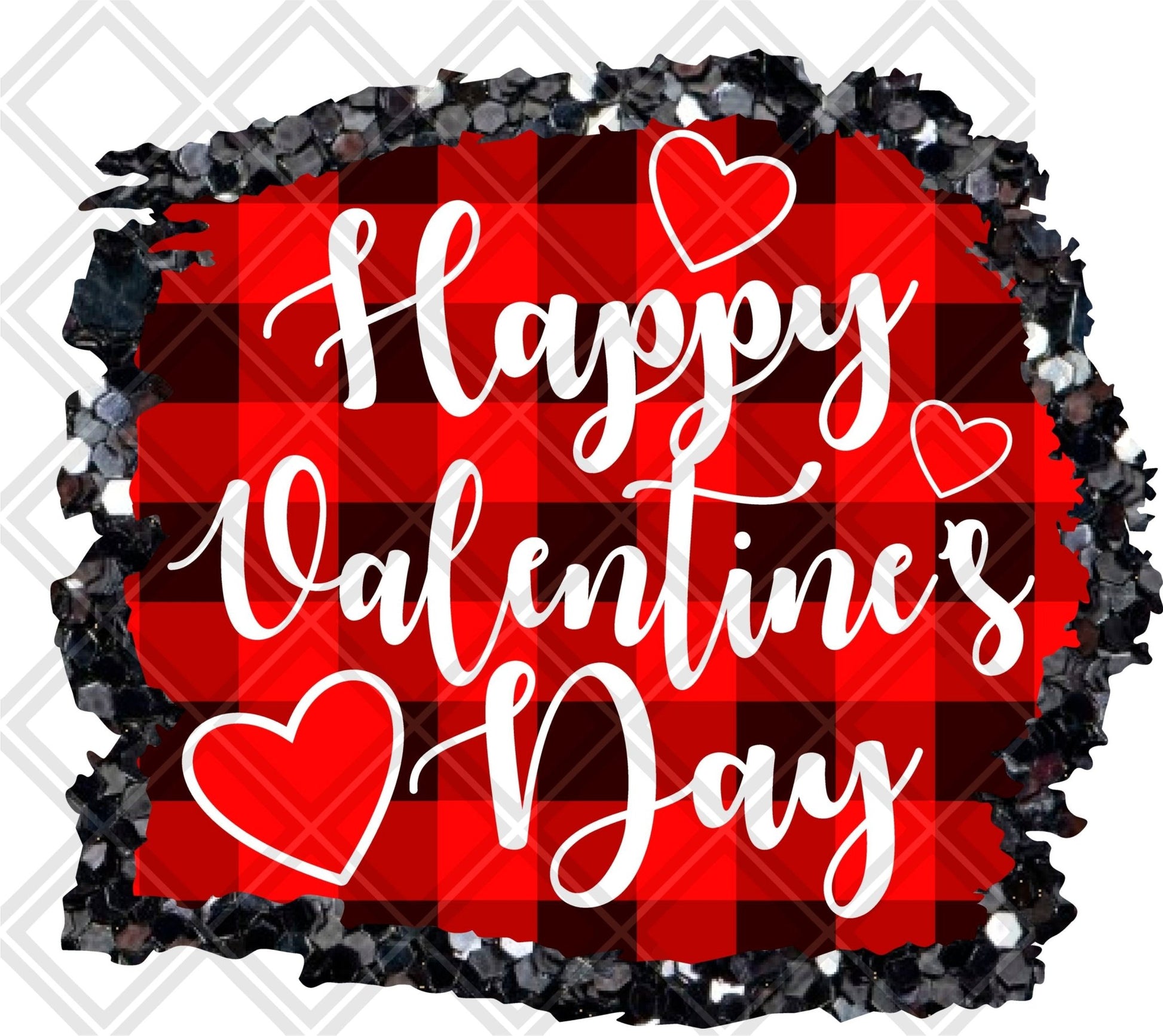 Happy Valentines red frame multi png Digital Download Instand Download - Do it yourself Transfers