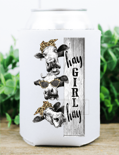 HAY Girl HAY COW glasses leopard farm size DTF TRANSFERPRINT TO ORDER - Do it yourself Transfers