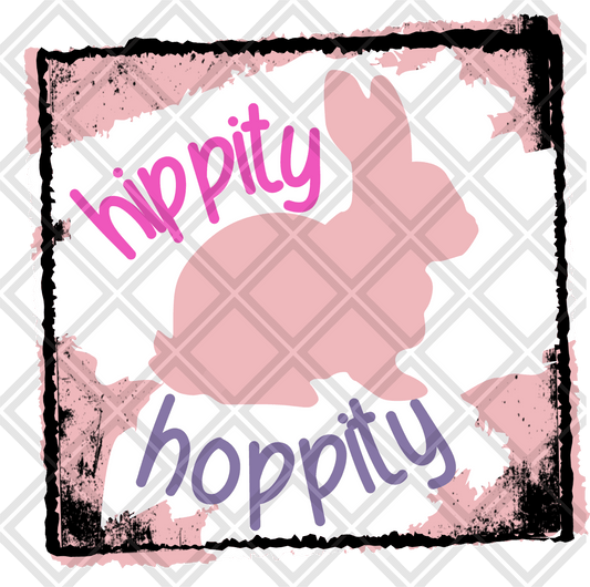 hippity hoppity Digital Download Instand Download - Do it yourself Transfers