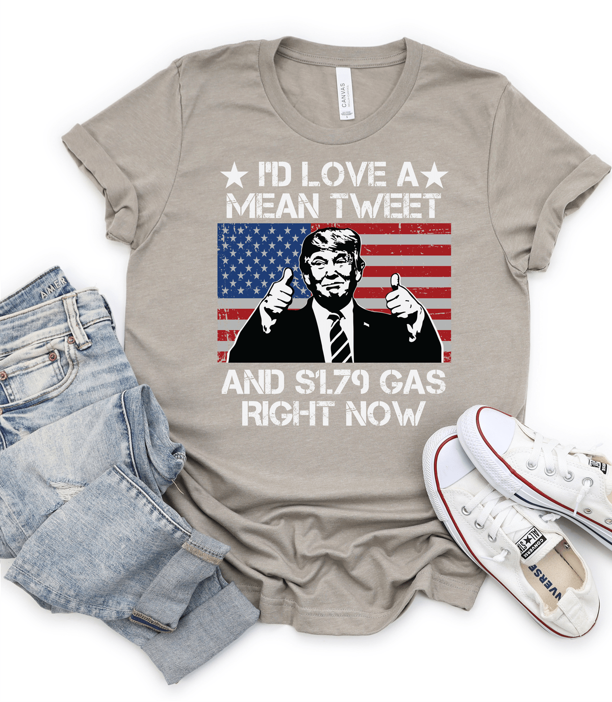 I'd love a mean tweet and $1.79 gas right now trump Adult size DTF TRANSFERPRINT TO ORDER - Do it yourself Transfers