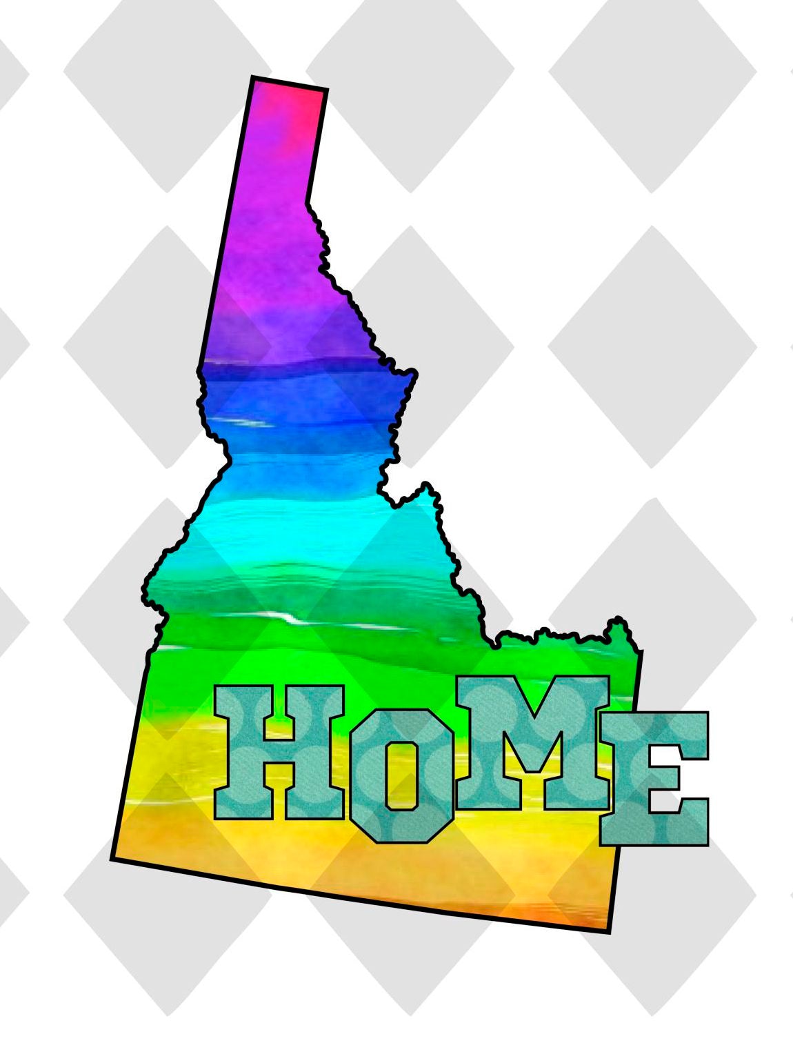 Idaho STATE HOME png Digital Download Instand Download - Do it yourself Transfers