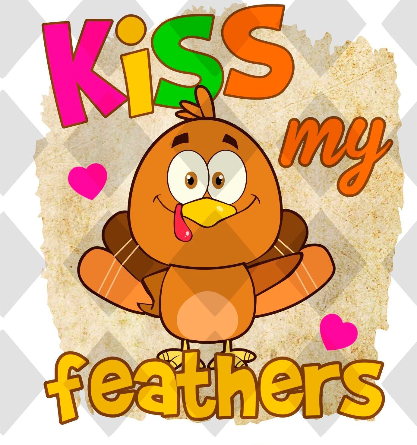 kiss my feathers png Digital Download Instand Download - Do it yourself Transfers