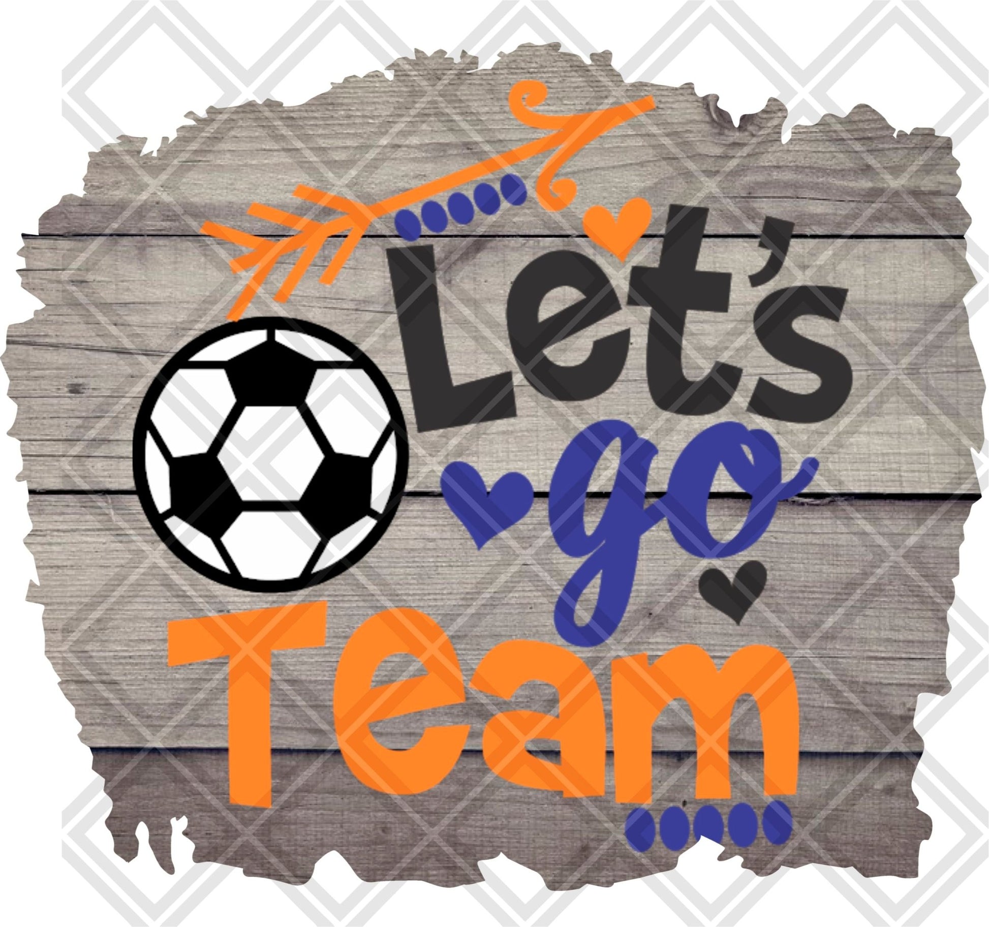 LETS GO TEAM SOCCER FRAME 2 FRAME 2 png Digital Download Instand Download - Do it yourself Transfers