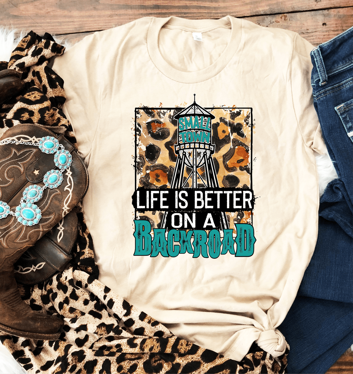Life is better on a Backroad Small town Adult size DTF TRANSFERPRINT TO ORDER - Do it yourself Transfers