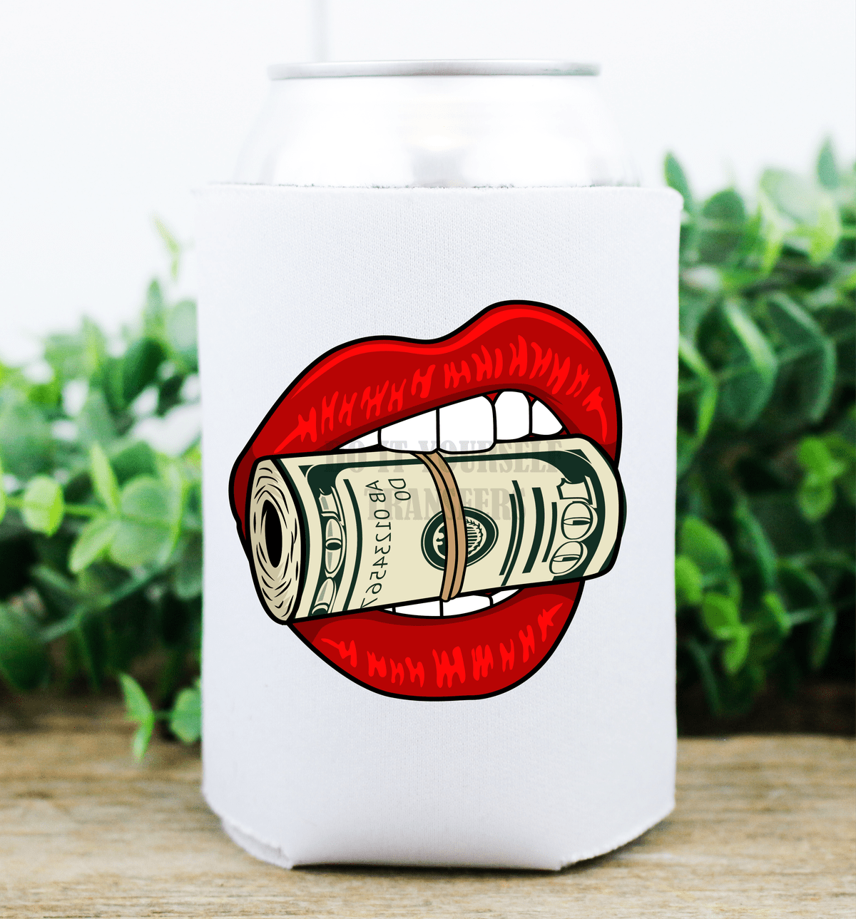 Lips bitting money roll / size DTF TRANSFERPRINT TO ORDER - Do it yourself Transfers