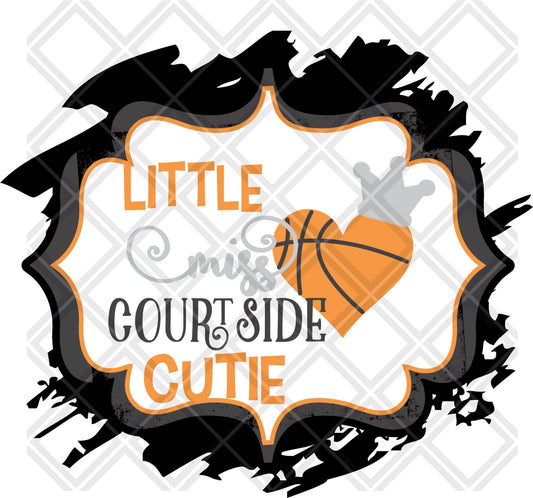 little miss courtside cutie png Digital Download Instand Download - Do it yourself Transfers