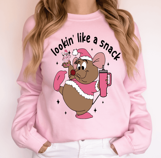 Lookin' like a snack Mouse GUS cake tree PINK crossbody cup ADULT DTF TRANSFERPRINT TO ORDER - Do it yourself Transfers