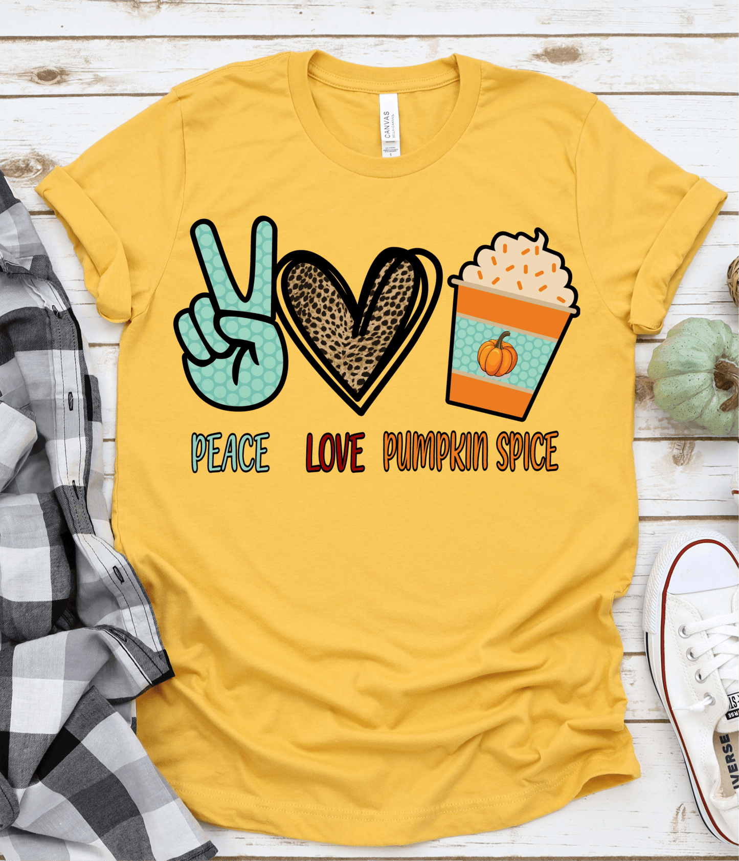 Love Peace Pumpkin Spice png Digital Download Instand Download - Do it yourself Transfers