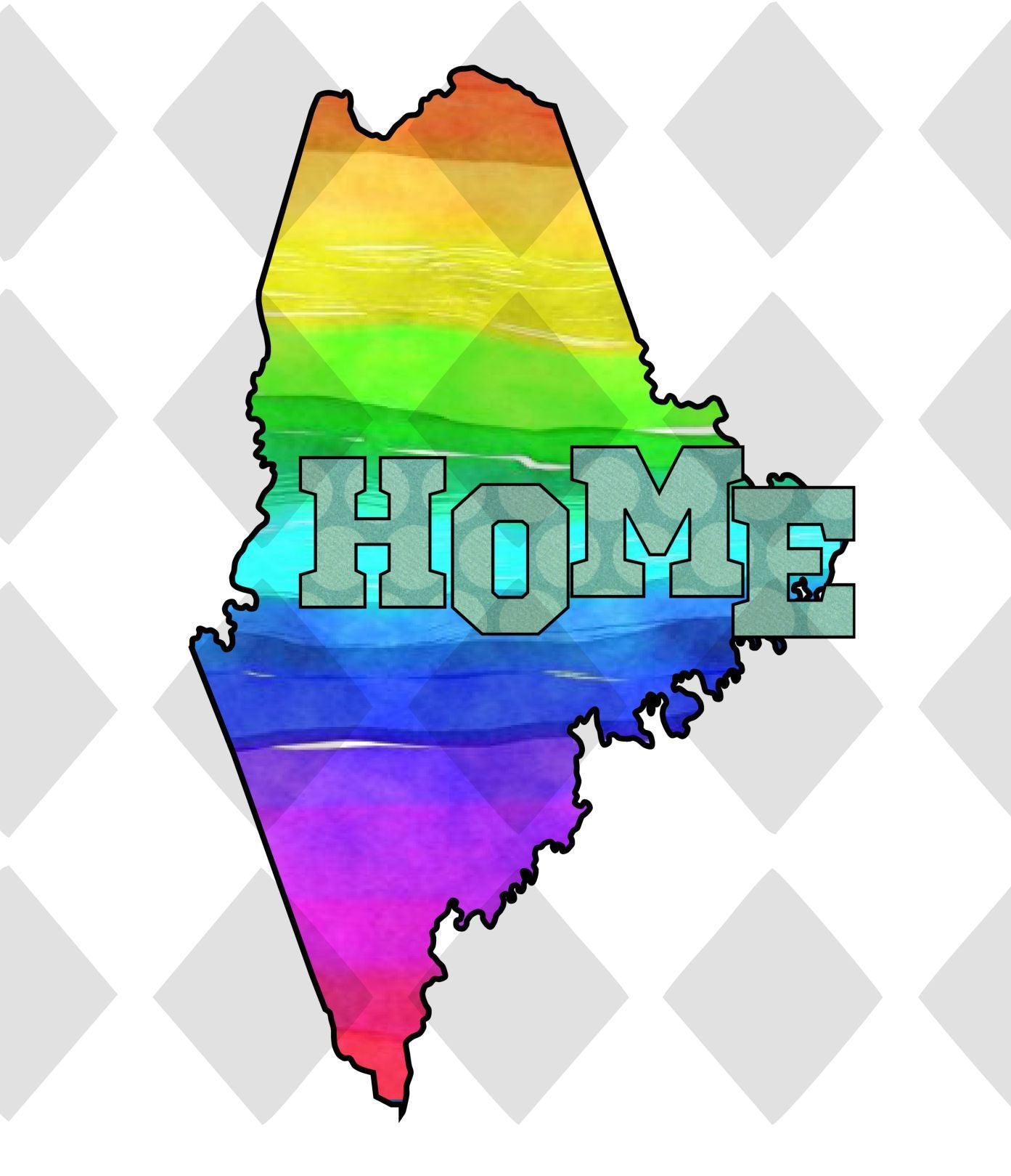 Maine State Home DTF TRANSFERPRINT TO ORDER - Do it yourself Transfers