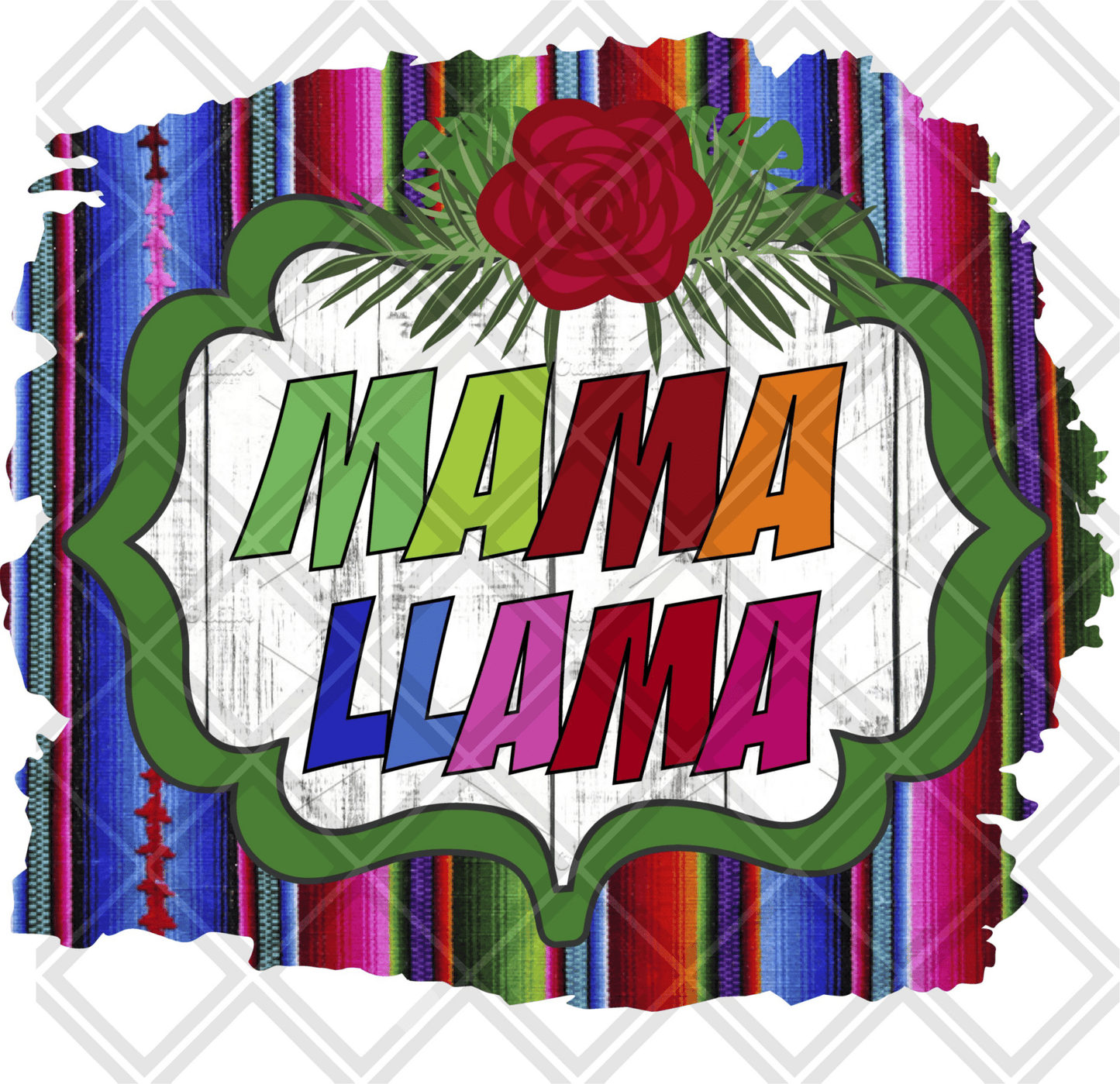 Mama Llama DTF TRANSFERPRINT TO ORDER - Do it yourself Transfers