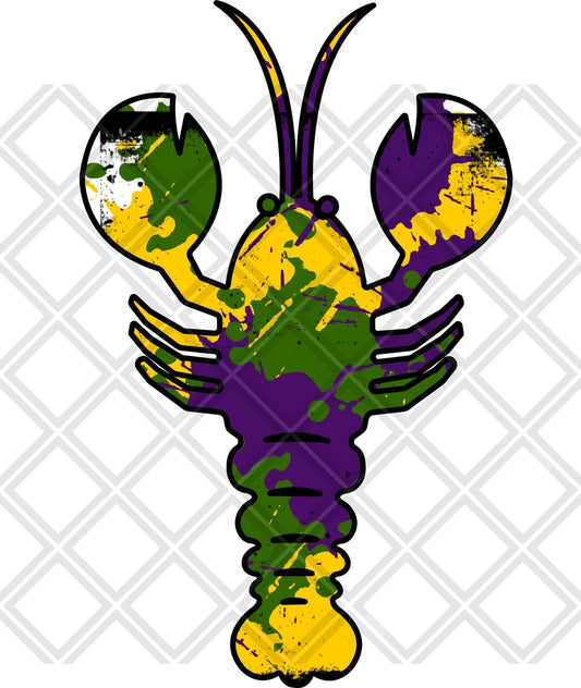 mardi gras lobster DTF TRANSFERPRINT TO ORDER - Do it yourself Transfers