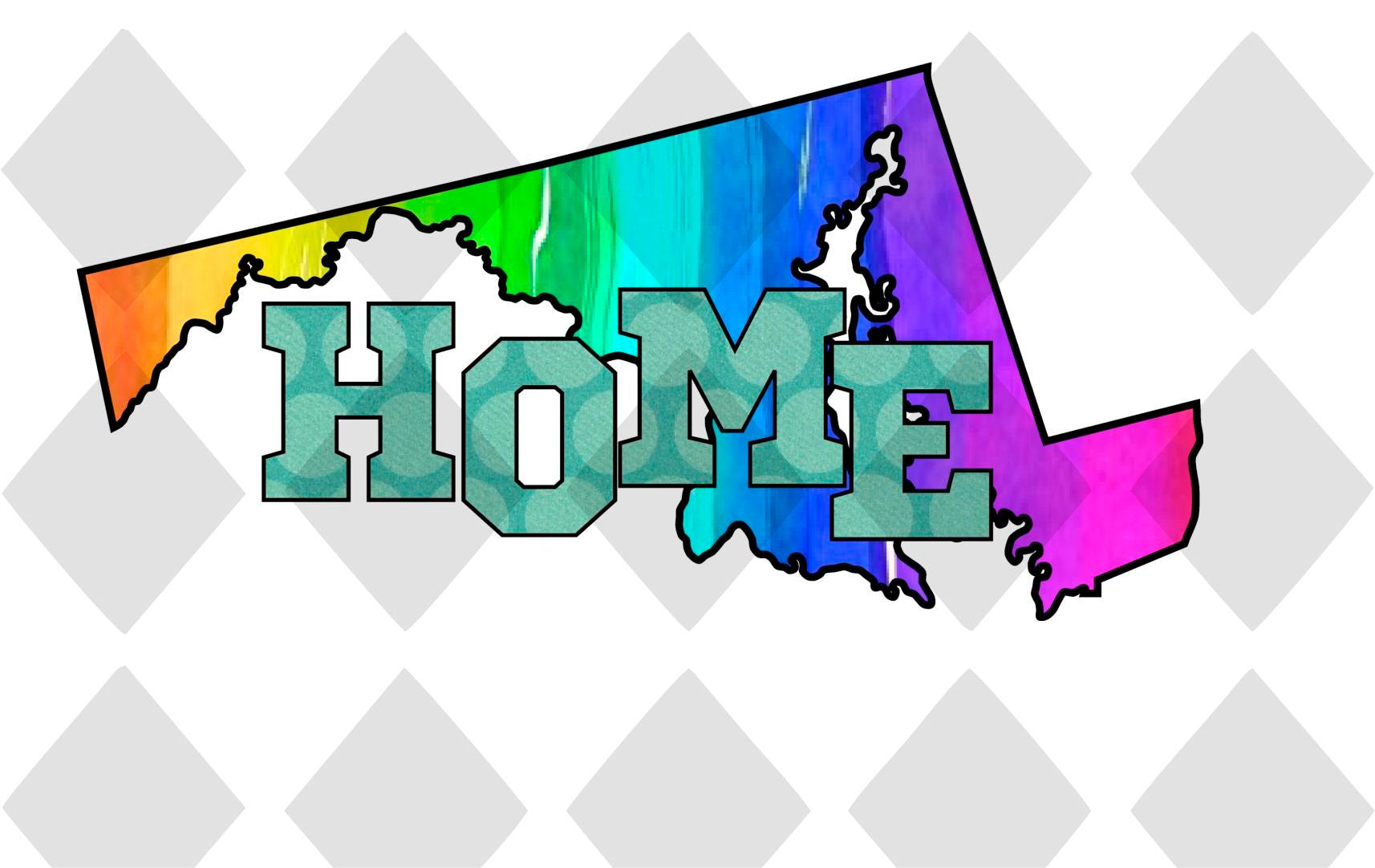 Maryland STATE HOME png Digital Download Instand Download - Do it yourself Transfers