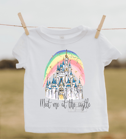 Meet me at the castle size KIDS 7x6 DTF TRANSFERPRINT TO ORDER - Do it yourself Transfers