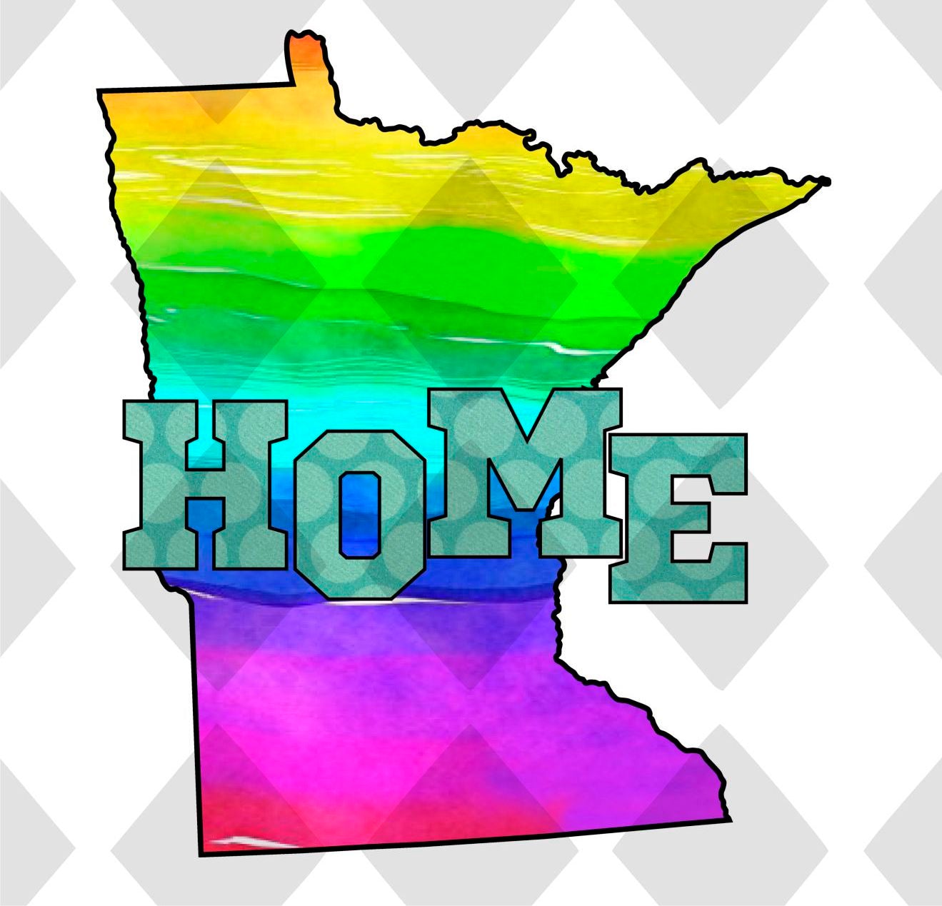 Minnesota STATE HOME png Digital Download Instand Download - Do it yourself Transfers