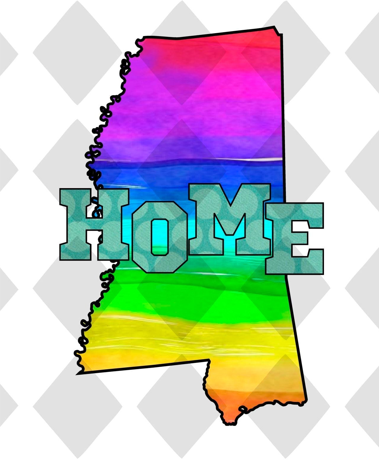 Mississippi STATE HOME png Digital Download Instand Download - Do it yourself Transfers