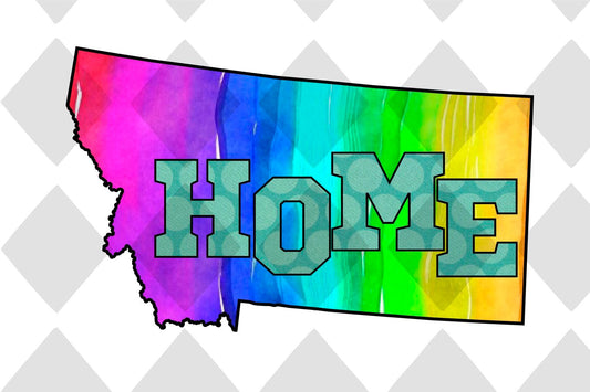 Montana STATE HOME png Digital Download Instand Download - Do it yourself Transfers