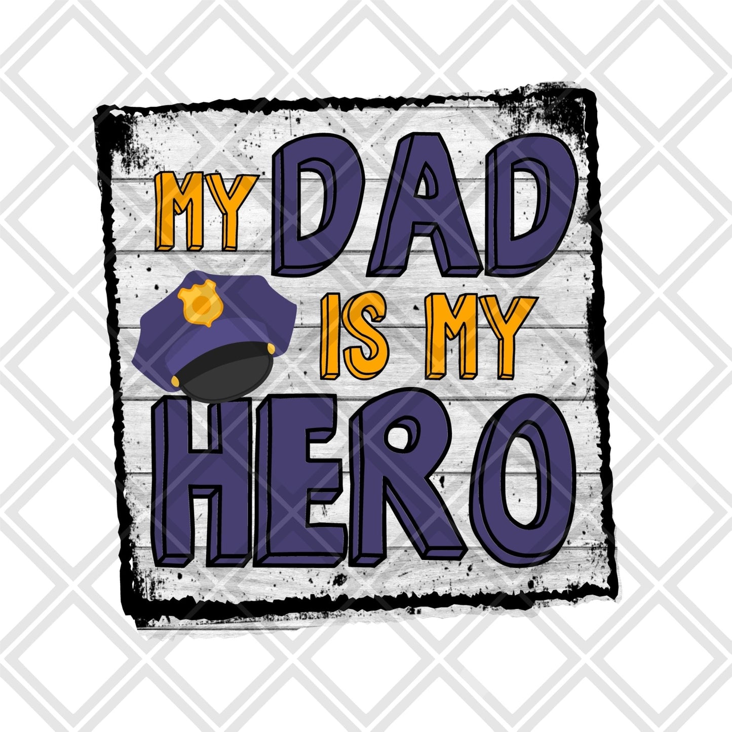 My dad is my hero DTF TRANSFERPRINT TO ORDER - Do it yourself Transfers