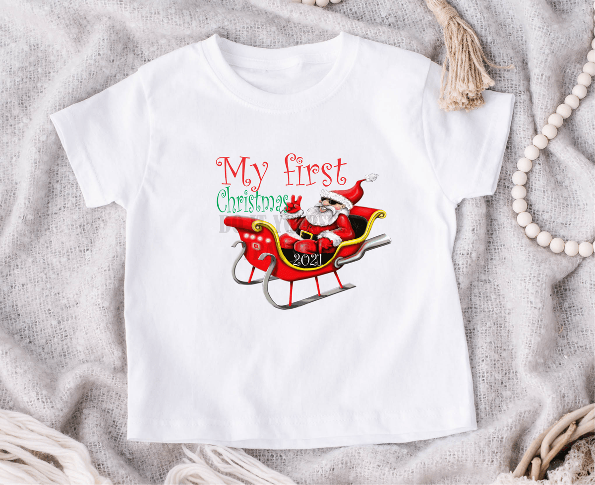 My first Christmas 5..4 size infant DTF TRANSFERPRINT TO ORDER - Do it yourself Transfers